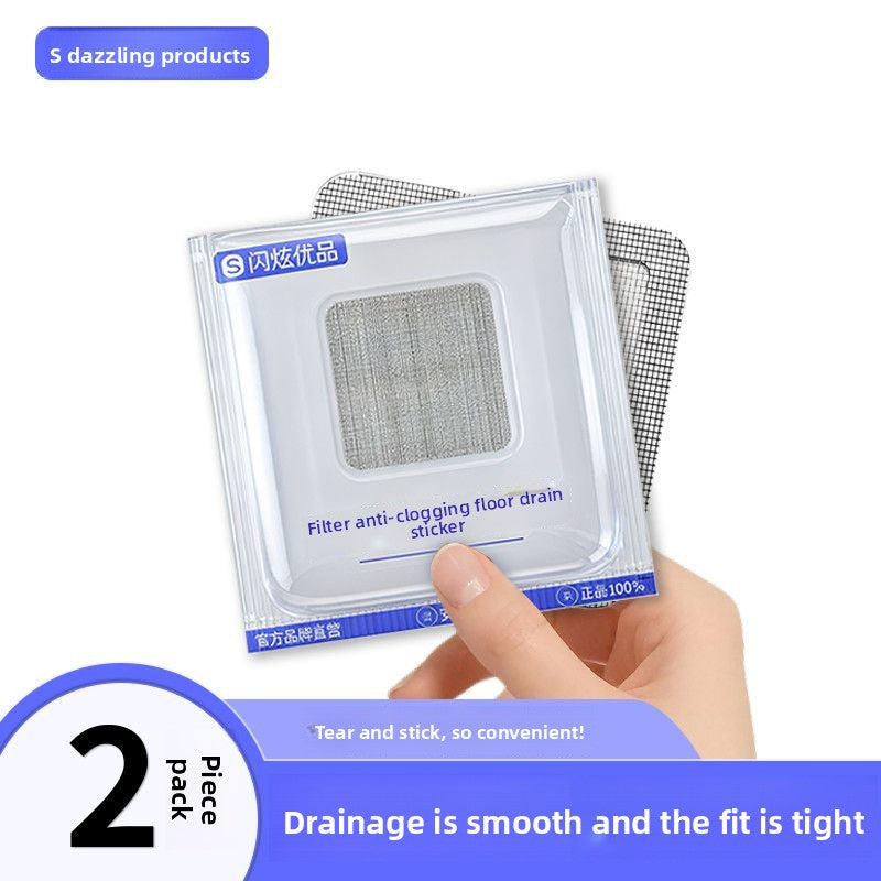 Drain Filter Stickers – Self-Adhesive Anti-Clogging Mesh (2 Pack) Overview