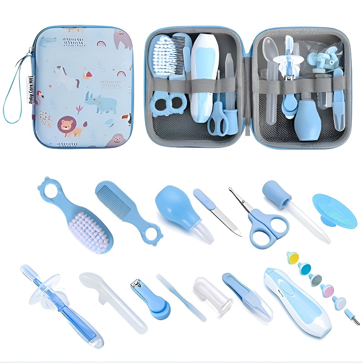 20-Piece Baby Grooming Kit – Complete Infant Nail & Healthcare Set with EVA Storage Case