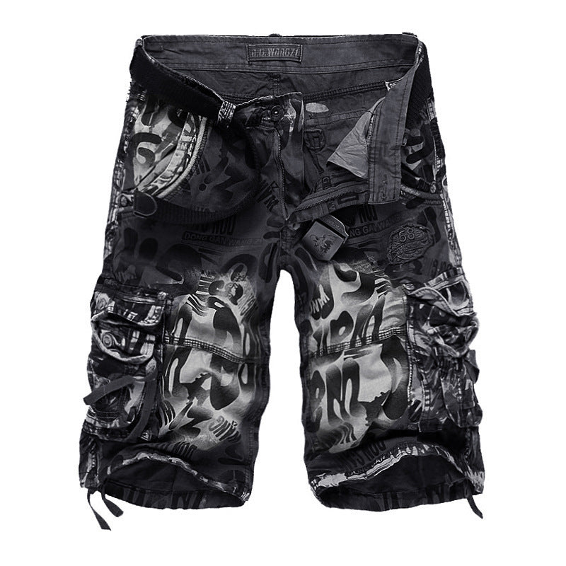 Men’s Camouflage Cargo Pants – Loose Fit Cotton Utility Trousers