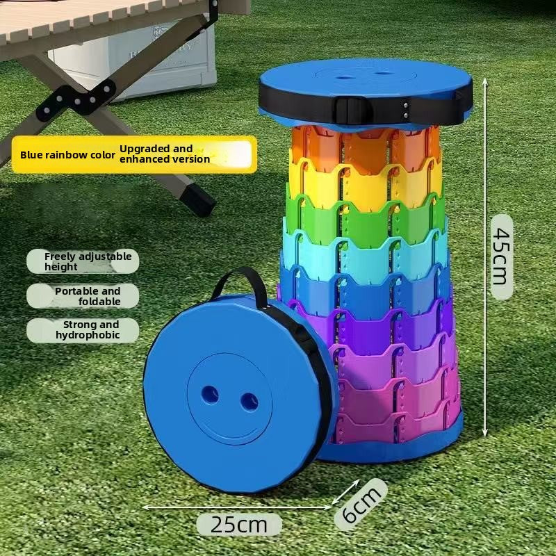 Portable Retractable Folding Stool – Lightweight & Durable