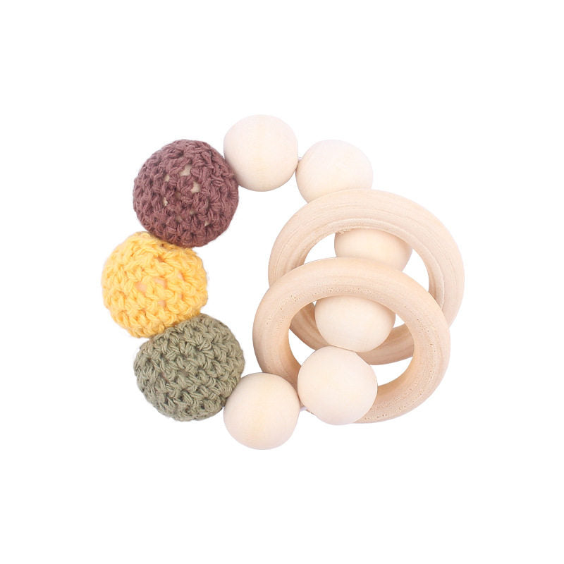 Personalized Pacifier Clip – Soft Yarn Ball Baby Accessory