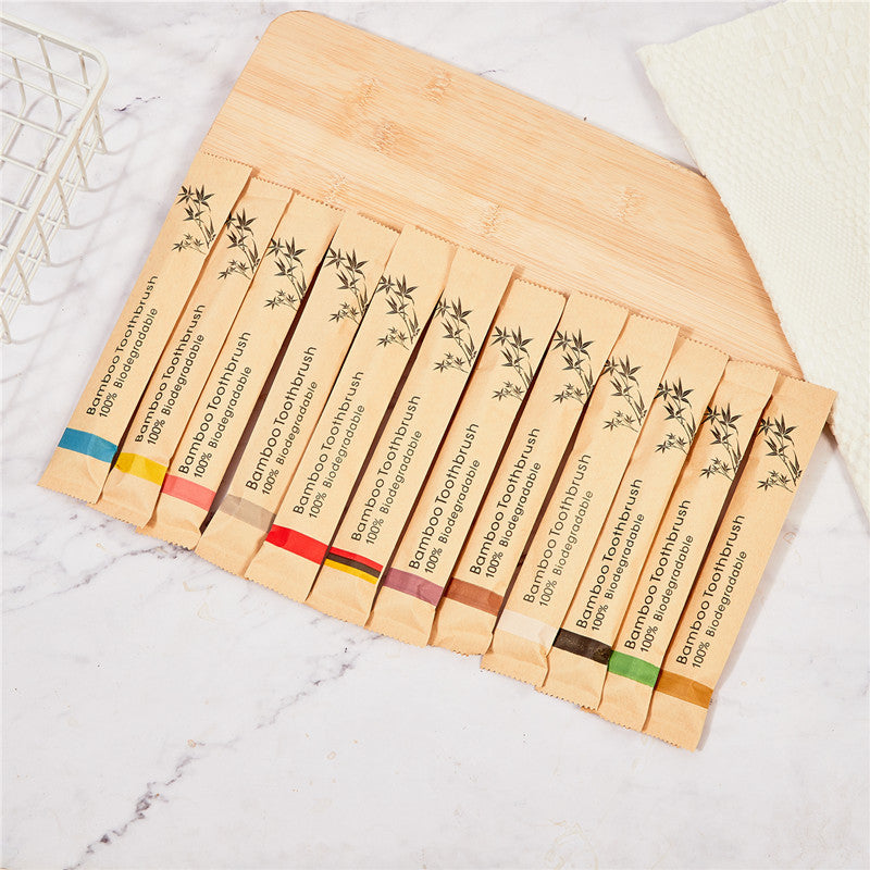 Bamboo Toothbrush – Eco-Friendly Soft Bristle Biodegradable Toothbrush