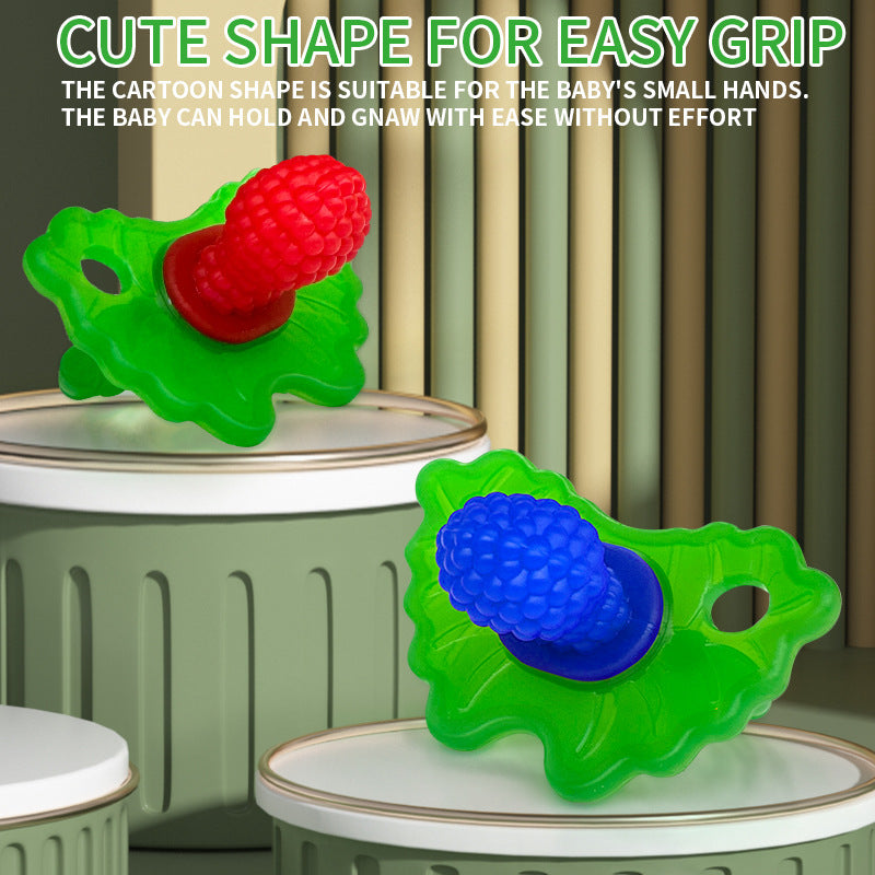 Silicone Raspberry Baby Teether – Freezable Food-Grade Teething Toy (3+ Months)