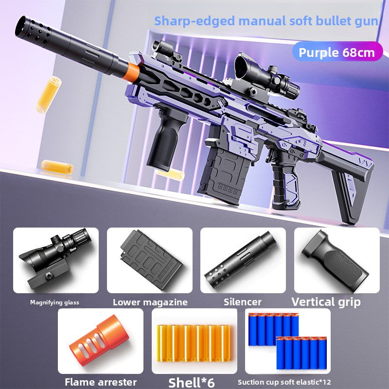 Manual Foam Blaster Toy with Shell Ejection
