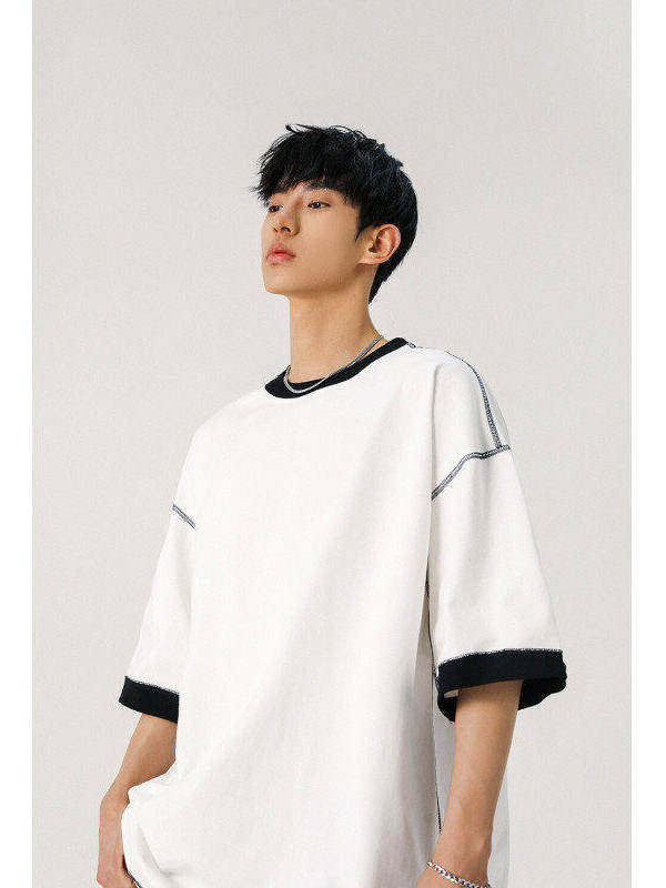 Men’s Heavyweight Cotton T-Shirt – Oversized Drop Shoulder Tee