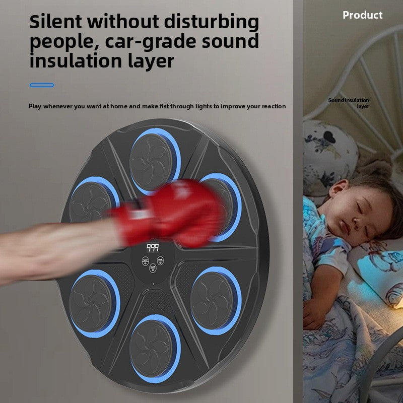 Smart Bluetooth Boxing Wall Target – Music Interactive Training Pad with Optional Gloves