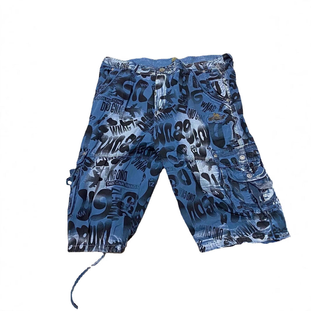 Men’s Camouflage Cargo Pants – Loose Fit Cotton Utility Trousers