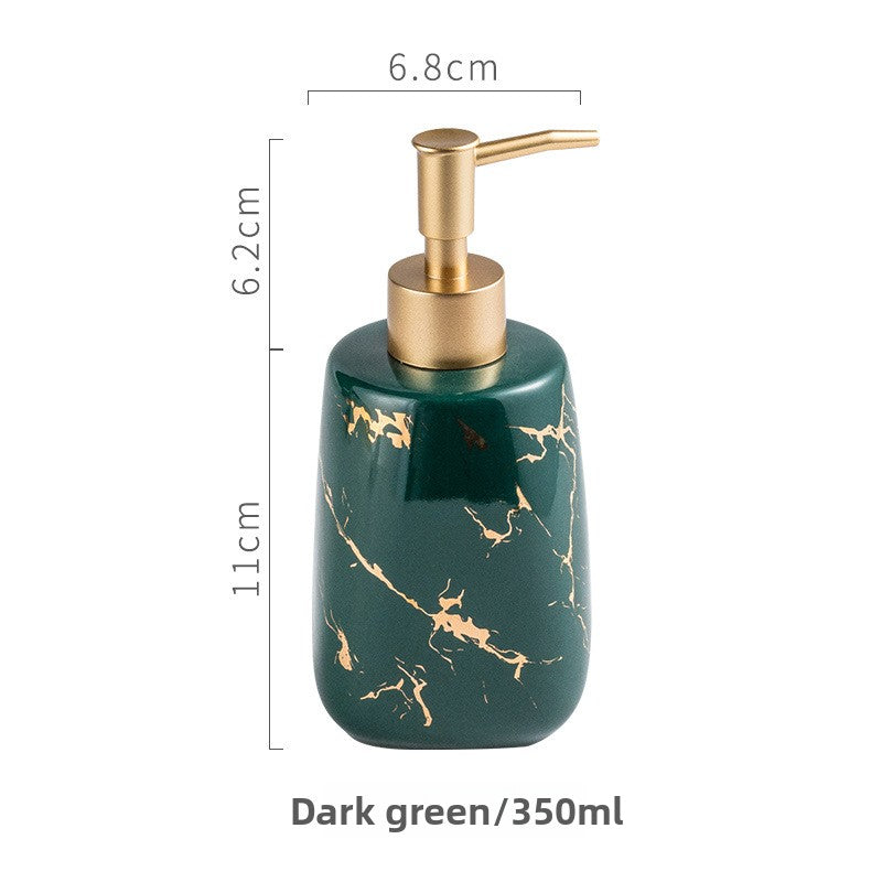 Ceramic Soap Dispenser – Marble Style Pump Bottle