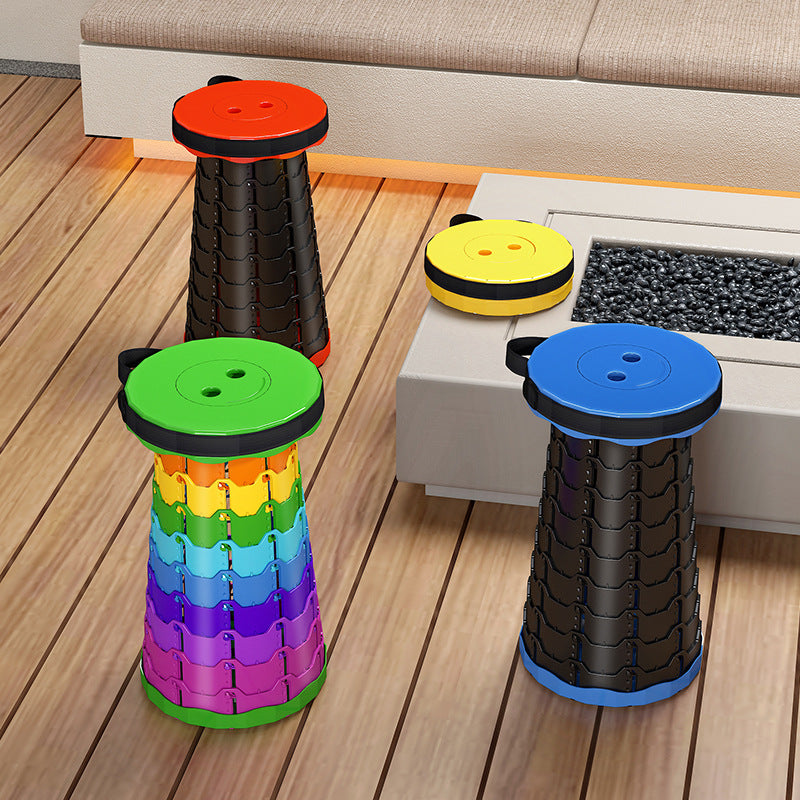 Portable Retractable Folding Stool – Lightweight & Durable