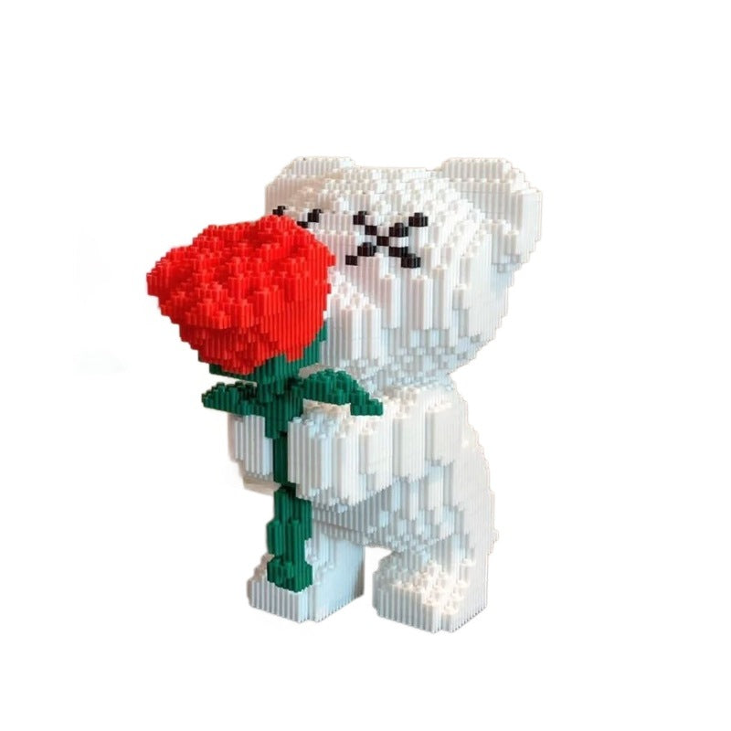 Creative Bear Flower Building Block Set – 3800 Pieces