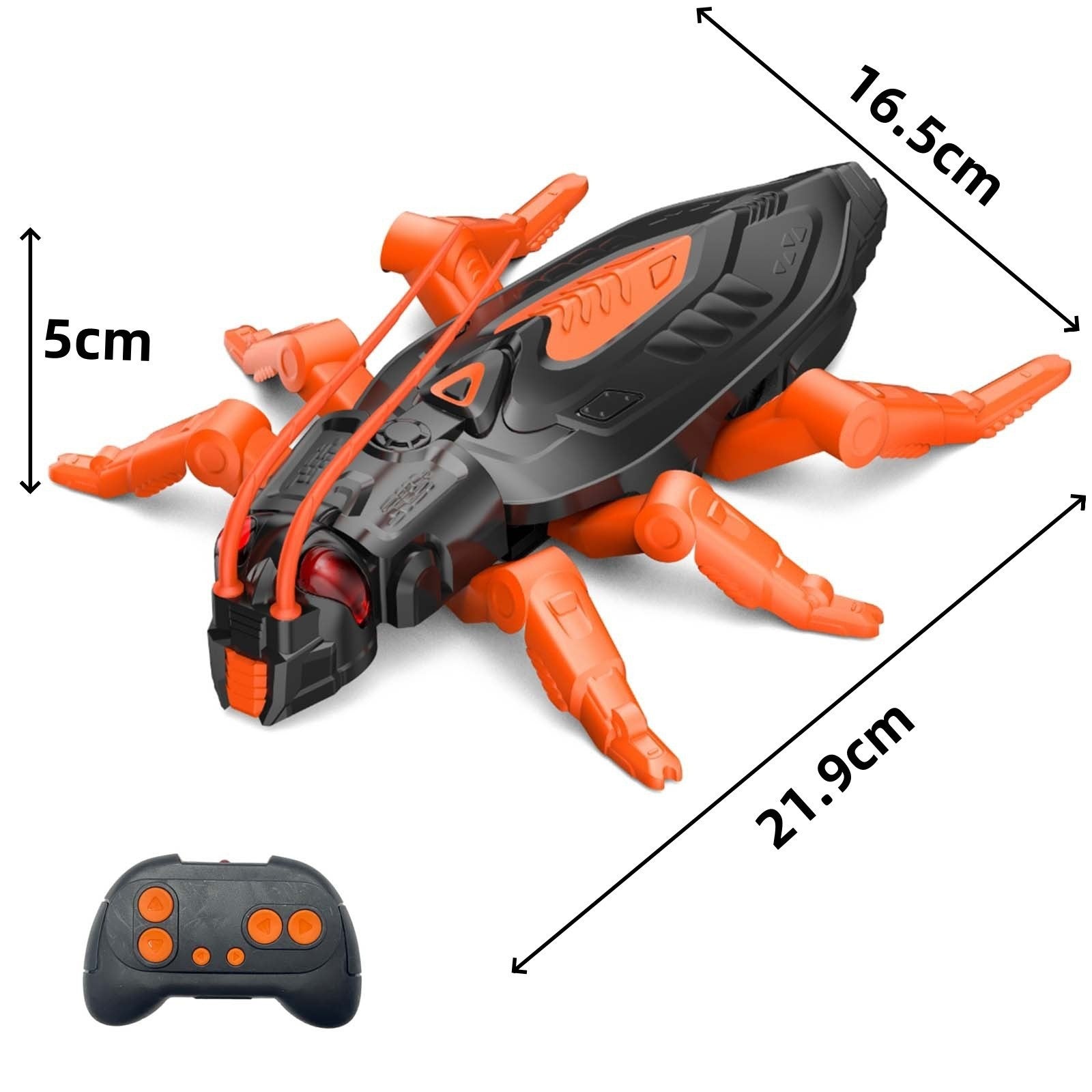 Wall-Climbing Remote Control Lizard Toy with LED Lights