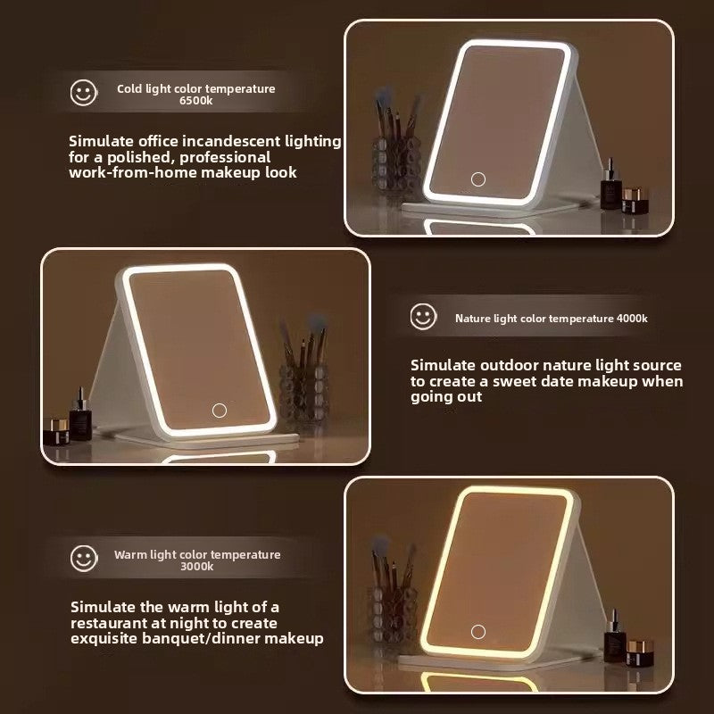 LED Foldable Makeup Mirror