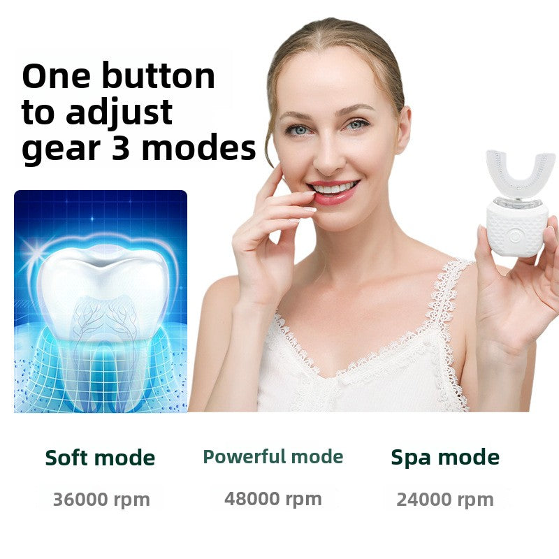 U-Shaped Sonic Electric Toothbrush – Ultrasonic Silicone Automatic Tooth Cleaner