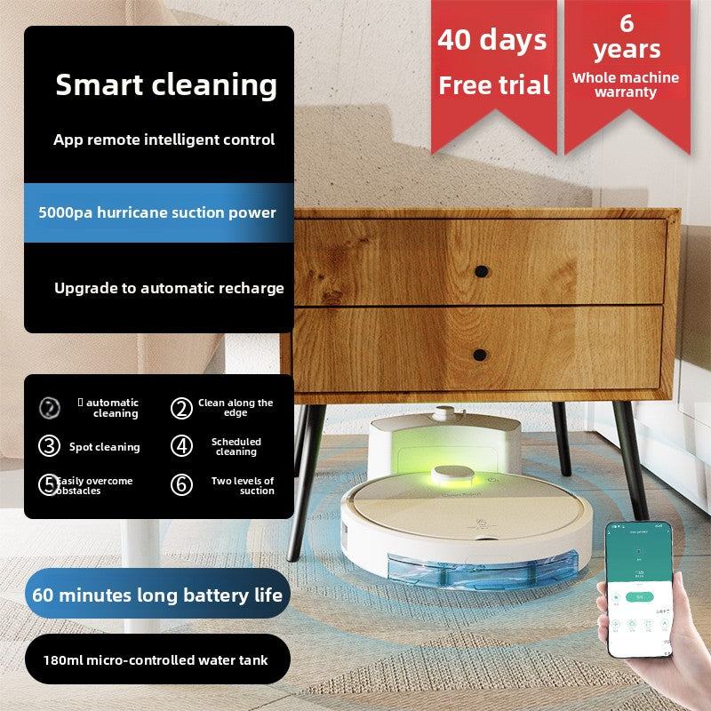 Smart Robot Vacuum & Mop – Intelligent Sweeping and Mopping Cleaning Robot with App & Voice Control