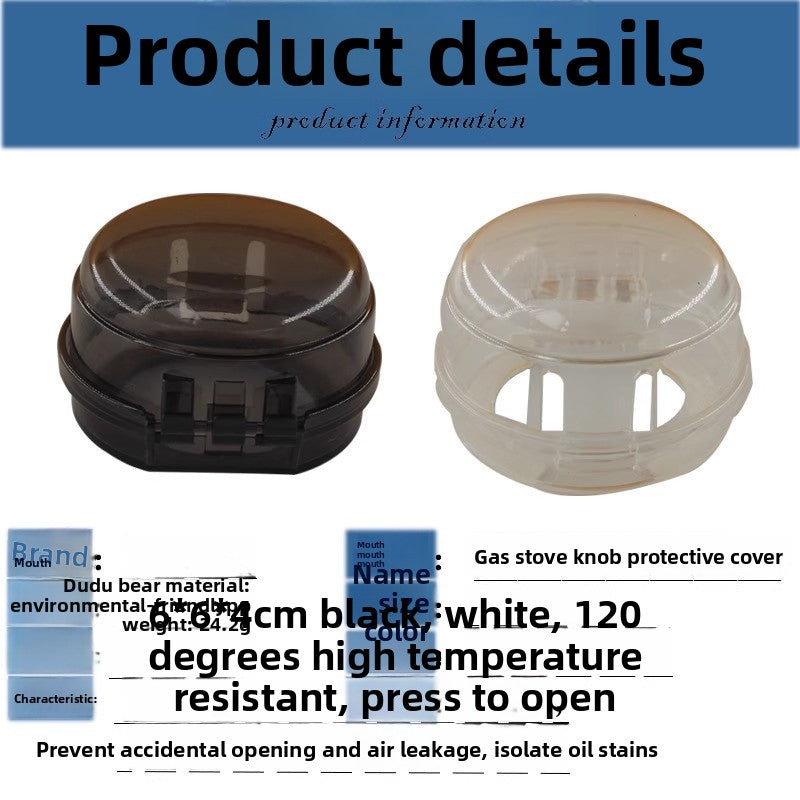 Gas Stove Knob Safety Cover – Childproof Transparent Stove Protector (Universal Fit)