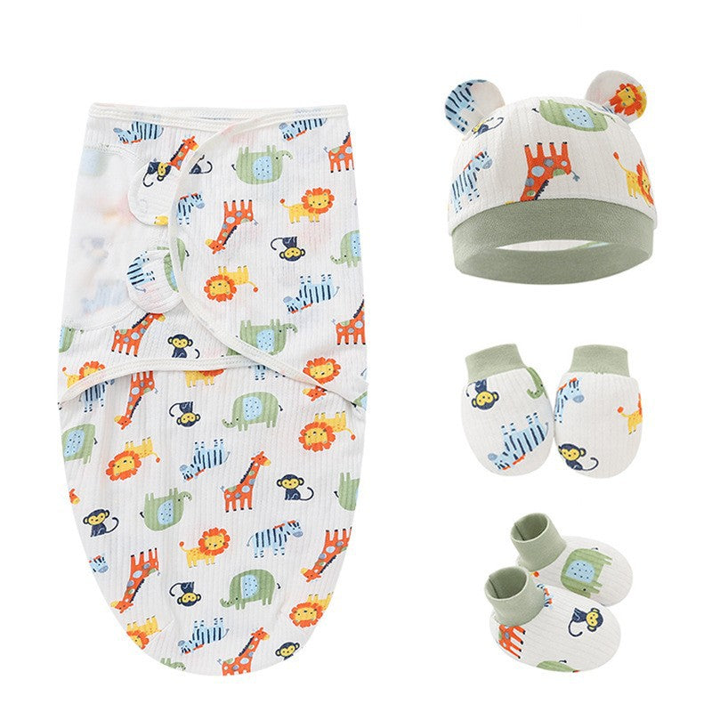 100% Cotton Baby Swaddle Sleeping Bag – Cocoon Style Newborn Wrap (0–12 Months)