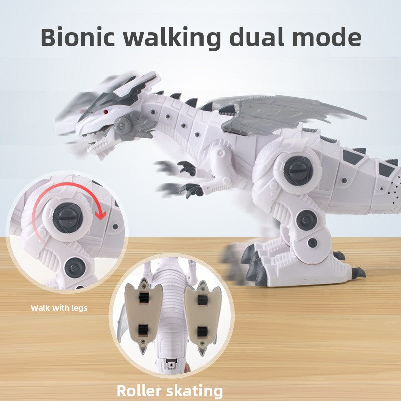 Interactive Walking Dinosaur Toy with Lights & Movable Mouth