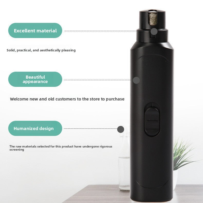 Electric Pet Nail Grinder – Low Noise Dog & Cat Nail Trimmer