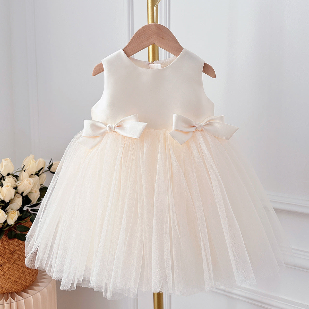 Girls Princess Tutu Dress with Elegant Shawl – Formal Party & Celebration Dress