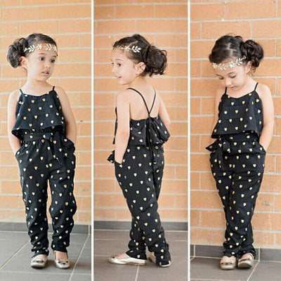 Kids Sleeveless Cotton Blend Jumpsuit – Lightweight Summer Long Romper (Ages 3–8)