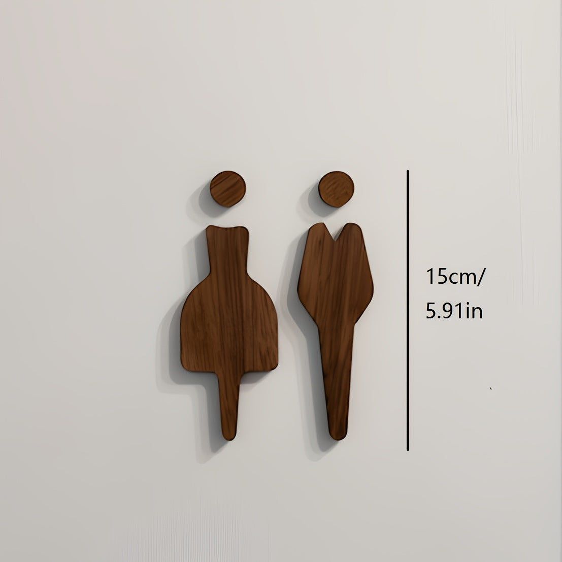 Wooden Bathroom Sign – Pine Wood “Men & Women” Door Sign