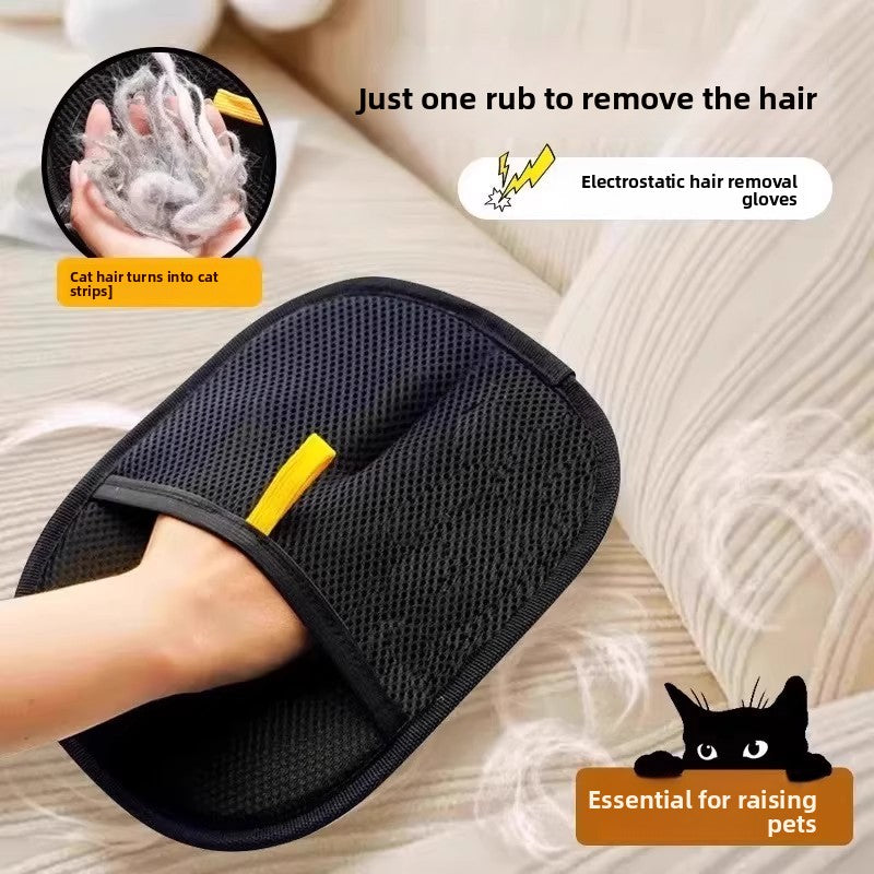 Pet Hair Removal Glove – Reusable Static Fur Remover for Furniture & Clothing