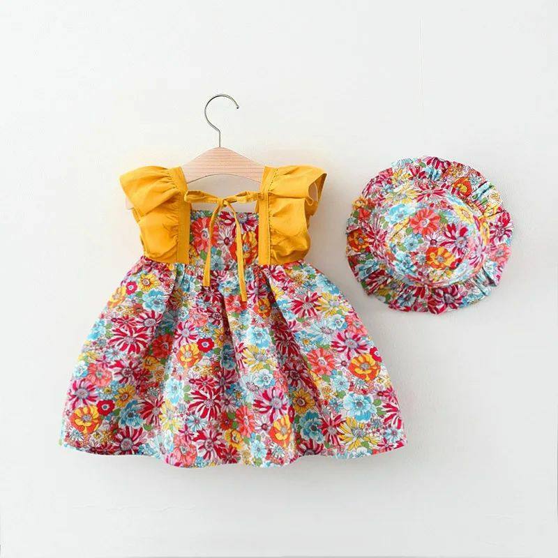 100% Cotton Baby Princess Dress – Elegant Toddler Party & Wedding Outfit (6M–3Y)