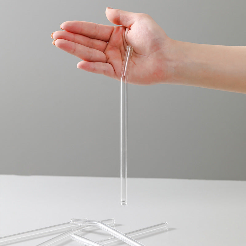 Reusable Glass Straws – Eco-Friendly & Heat-Resistant