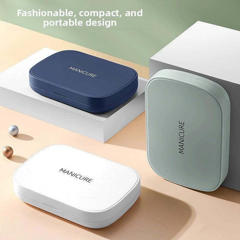 Stainless Steel Nail Clipper Set – Professional Manicure & Pedicure Grooming Kit with Storage Case