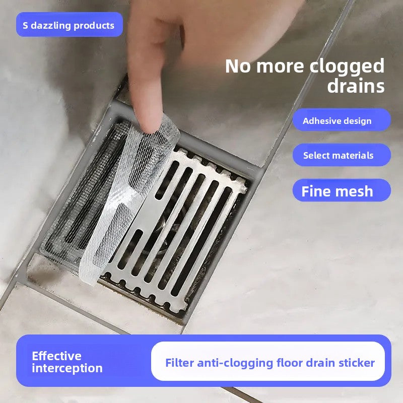 Drain Filter Stickers – Self-Adhesive Anti-Clogging Mesh (2 Pack) Overview