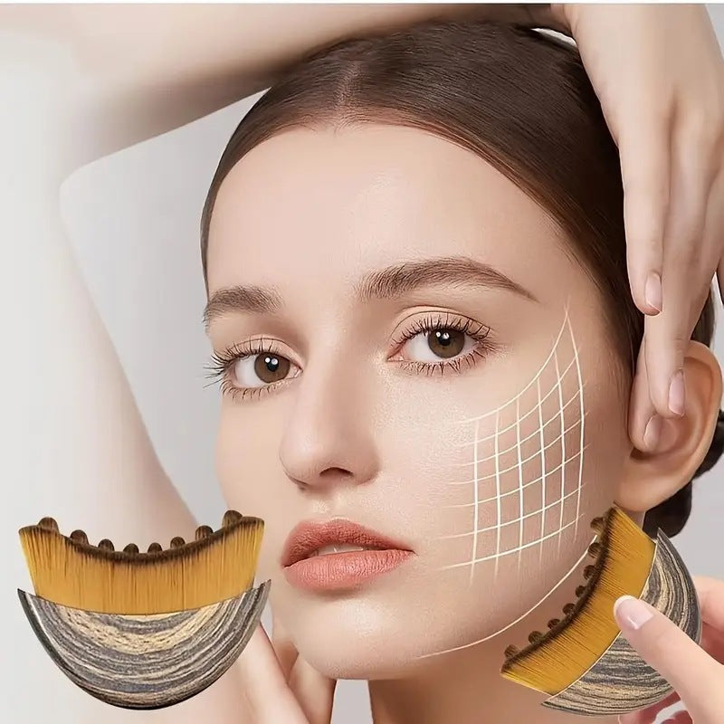 Lymphatic Facial Massage Brush – Contour & Deep Cleansing Skincare Tool