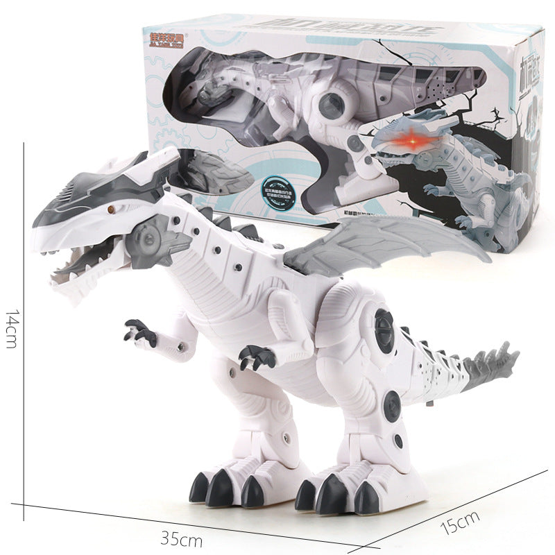 Interactive Walking Dinosaur Toy with Lights & Movable Mouth