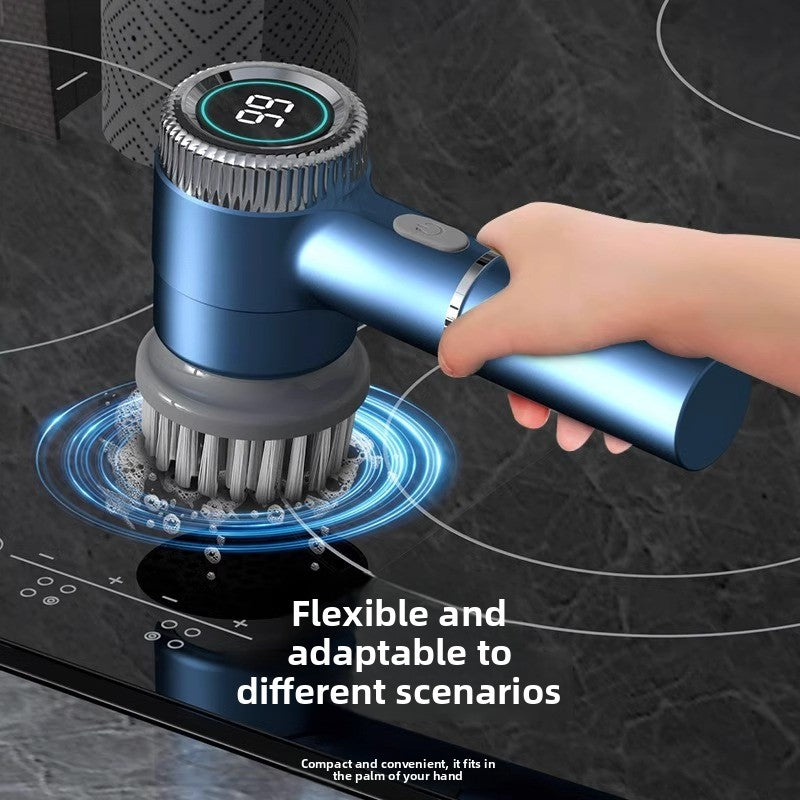 Rechargeable Electric Cleaning Brush – Cordless Multi-Purpose Scrubber with 5 Brush Heads