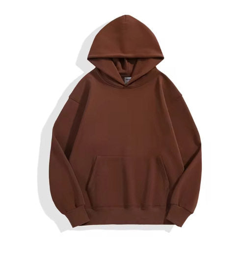 Fleece-Lined Planet Hoodie – Casual Pullover with Lapel Collar