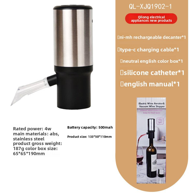 USB Rechargeable Wine Aerator – Fast, Portable, and Multifunctional