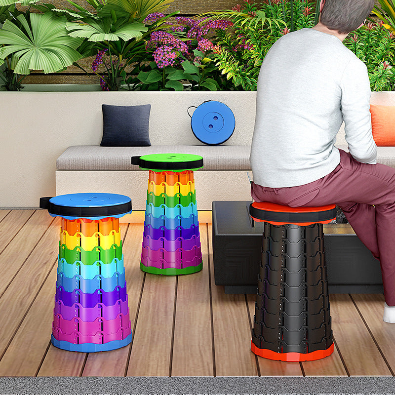 Portable Retractable Folding Stool – Lightweight & Durable