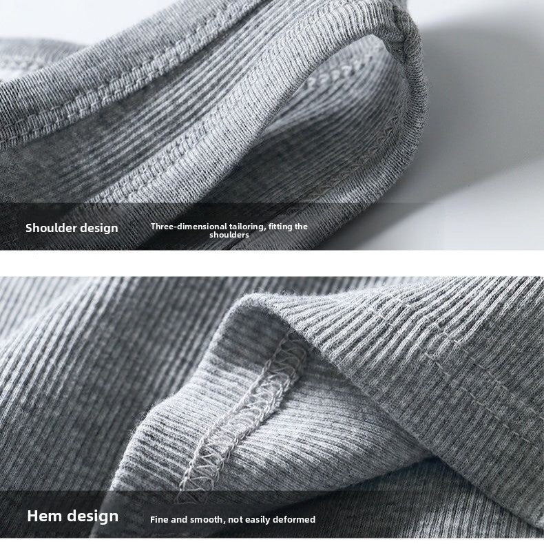 Athletic Cotton Vest – Stretch, Sweat-Absorbent Sportswear