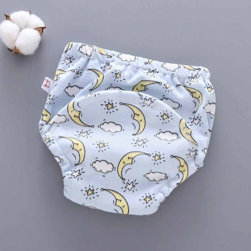 Waterproof Cotton Baby Training Pants – Breathable Potty Training Underwear with Cartoon Designs