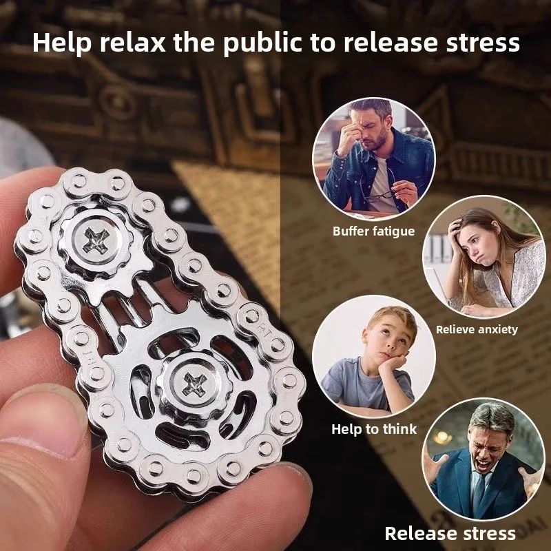 Metal Fidget Spinner – Stress Relief Desk Toy