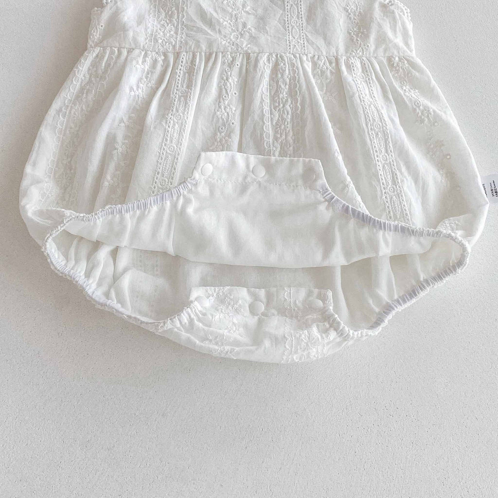 Cotton Baby Sleeveless Romper – Lightweight Korean Style Summer Bodysuit