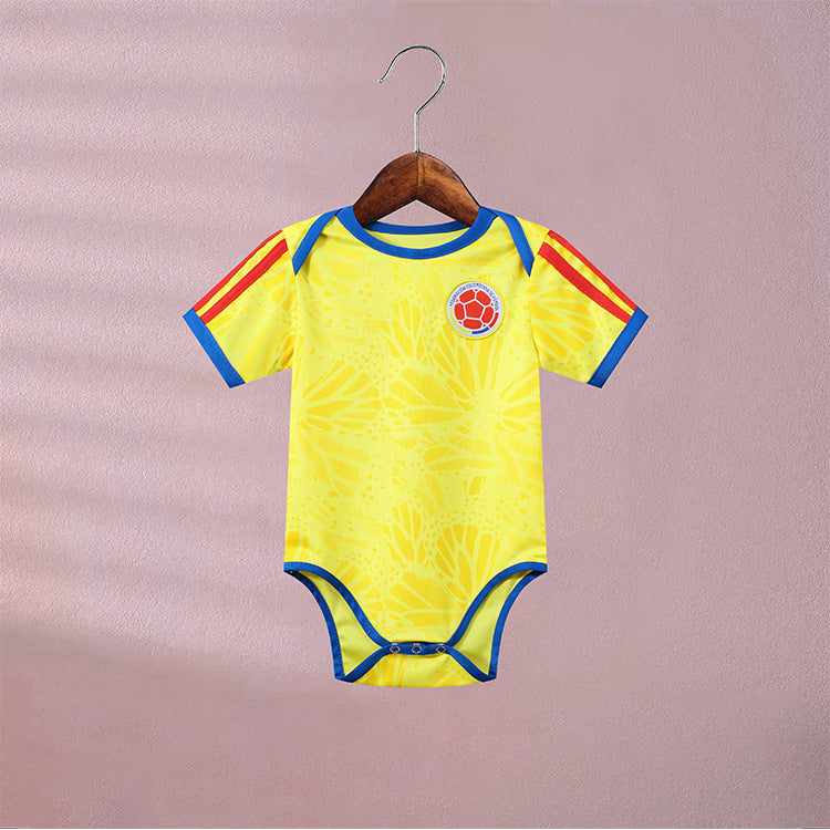 Bamboo Fiber Baby Football Jumpsuit – Soft Breathable Sports-Themed Romper (5–18 Months)