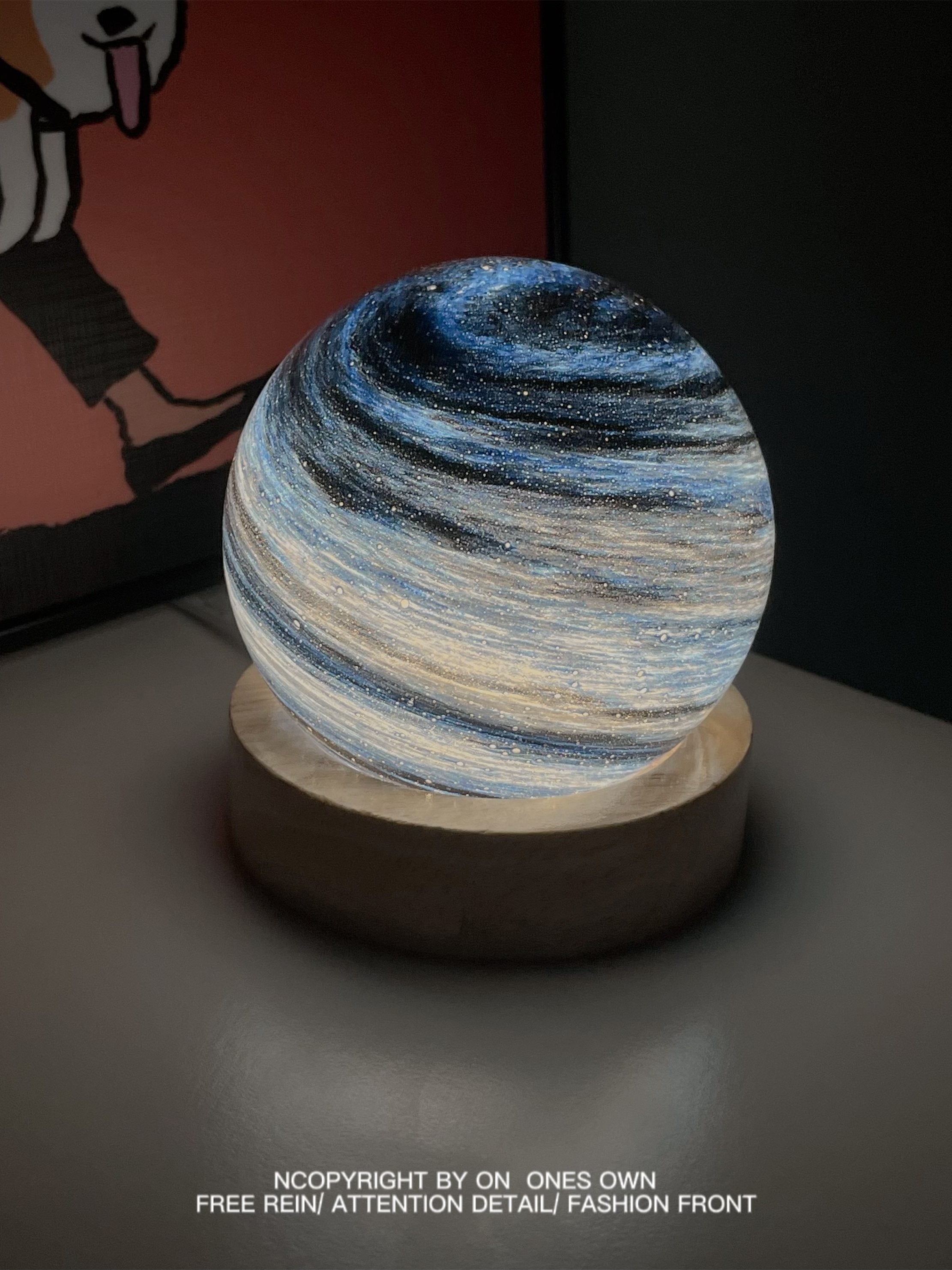 Starry Sky Planet Night Light – Romantic Glass Decorative Lamp Gift Set