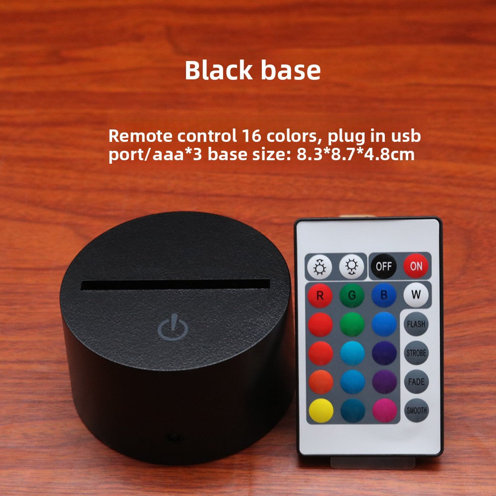 3D LED Night Light – Touch Control Multi-Color Acrylic Twist Knot Lamp (USB Powered)