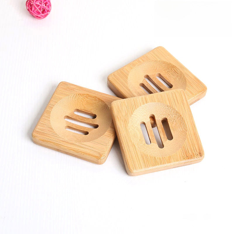 Natural Bamboo Soap Dish – Japanese-Style Draining Soap Tray