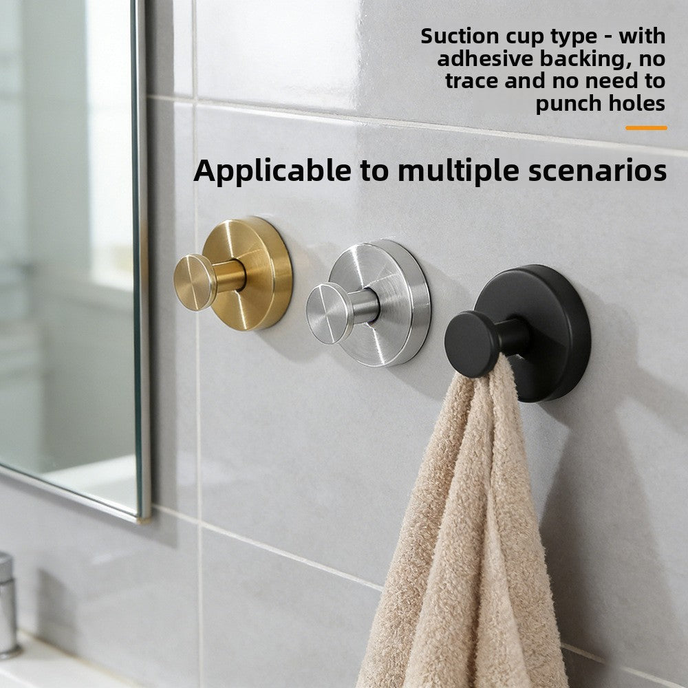 Suction Cup Wall Hook – Aluminum Alloy No-Drill Bathroom & Kitchen Hook