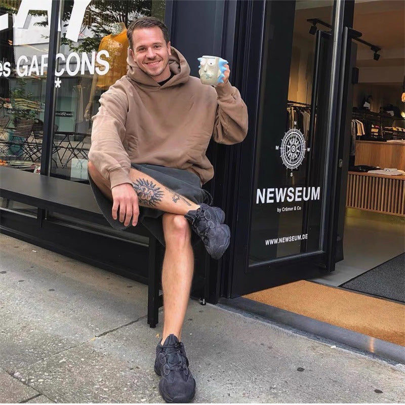 Oversize Fleece-Lined Hoodie – Heavyweight Cotton Pullover