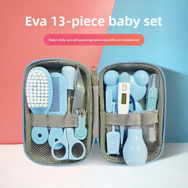 13-Piece Baby Grooming Kit – Portable Nail Care & Hygiene Set for Kids