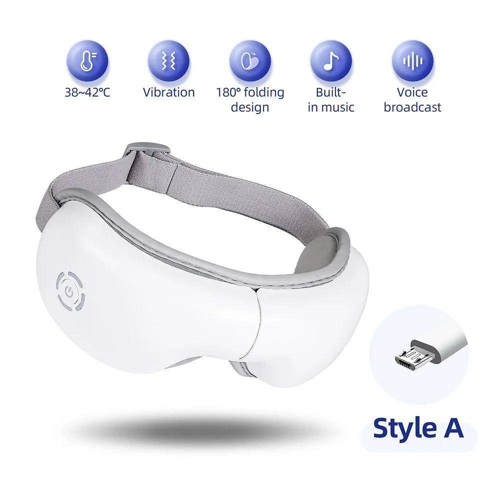 Smart Heated Eye Massager – 3D Airbag Compression with Music & Vibration