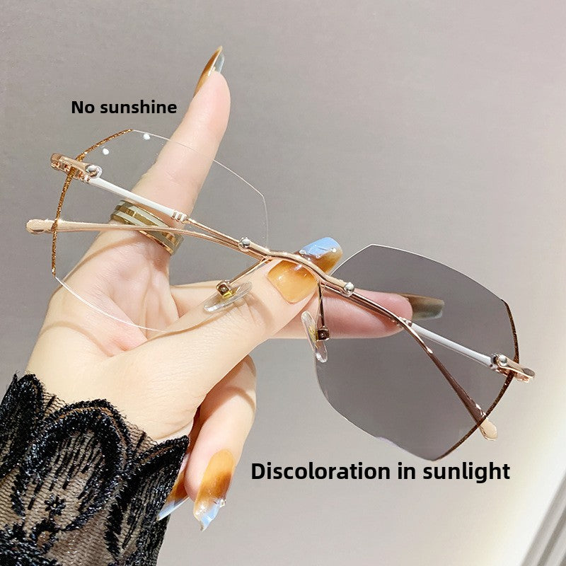 Photochromic Prescription Glasses – Frameless Anti-Blue Light Eyewear